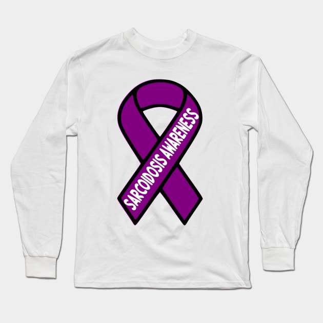 Sarcoidosis Awareness/Ribbon Long Sleeve T-Shirt by Cargoprints